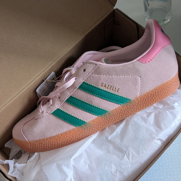 adidas Shoes - Adidas (Fit 8.5) GAZELLE Sneakers  - Pink and Green‎